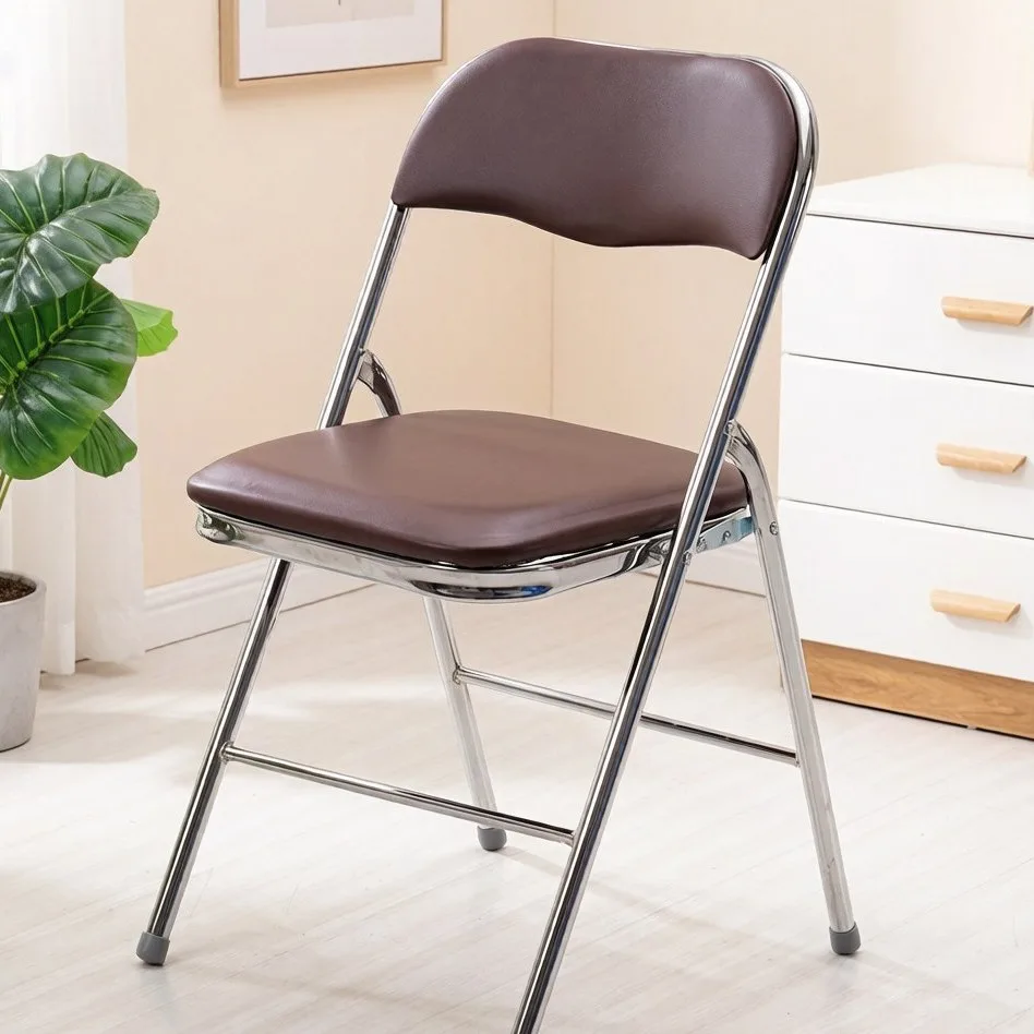 Chrome frame folding chair