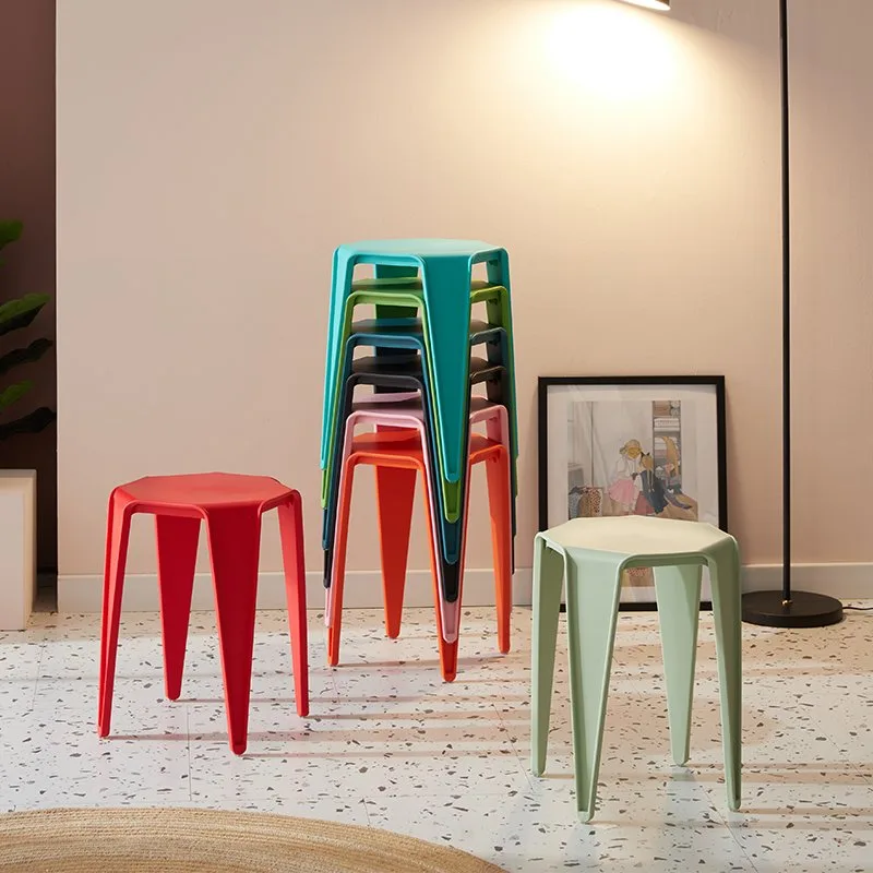Colorful plastic stool