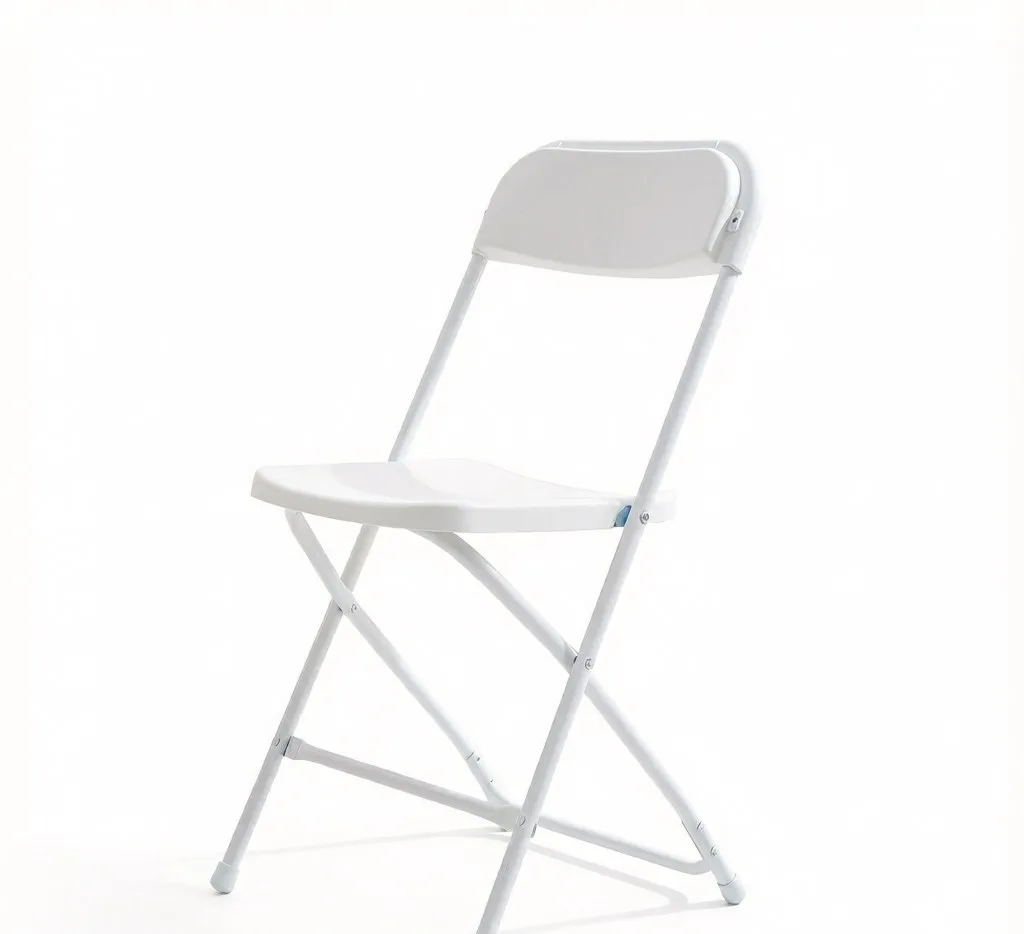 White folding chair product photo